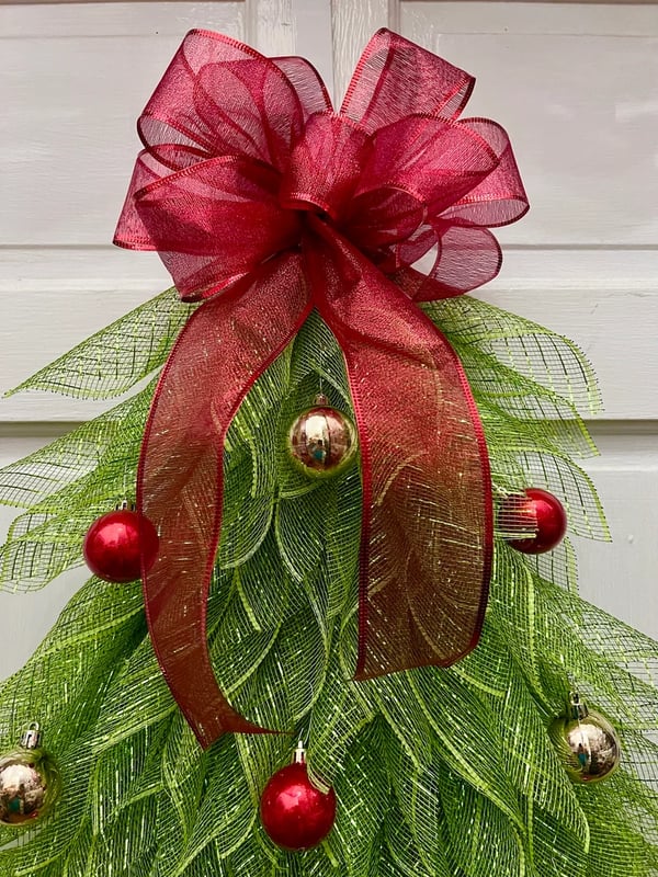 🔥Last Day 49% OFF - 🎄Handmade Christmas Tree Wreath for Front Door