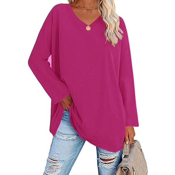 💋Women's loose long sleeve fashion V-neck knit top (Buy 2 Free Shipping)