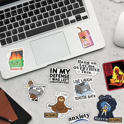 150 funny stickers for adults ，Suitable for bumpers, safety helmets, water bottles, colleagues, computers