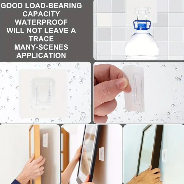 Transparent Double-sided Adhesive Wall Hooks