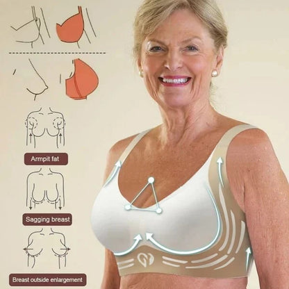 🎁Last Day 49% Off - Super gather bra | Wireless Push-up Bra👍No more sagging breasts