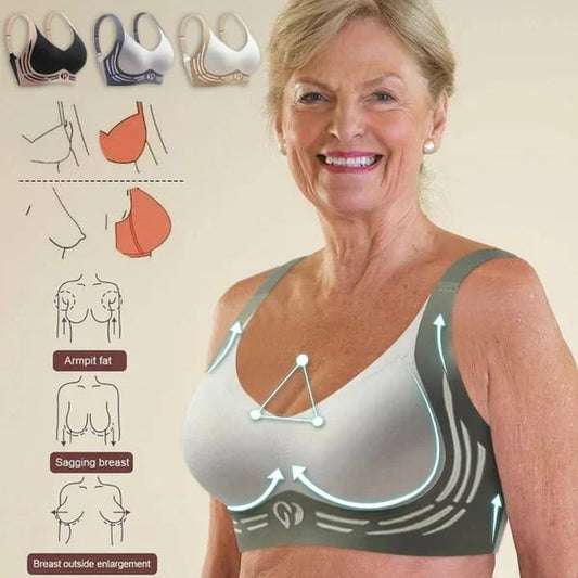 🎁Last Day 49% Off - Super gather bra | Wireless Push-up Bra👍No more sagging breasts