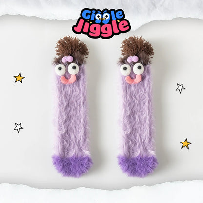 Giggle Jiggle - [Promotion du dernier jour - 65 % de réduction] Chaussettes originales 3D en velours corail