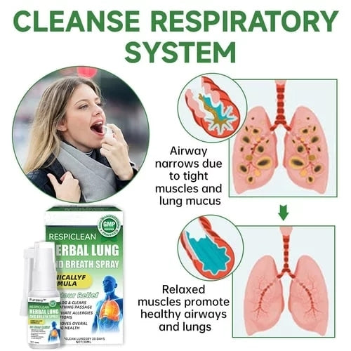 🔥Buy 1 Get 1 Free- RESPICLEAN™️ Herbal Lung and Breath Spray