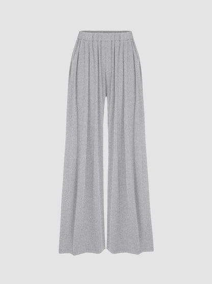 High Elastic Wide Leg Pants