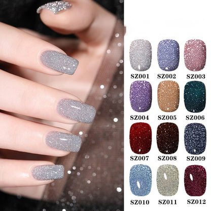 (2024 New Arrival ) High Density Glitter Nail Gel Polish