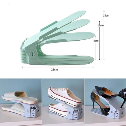 Double Layer Free Standing Shoe Rack