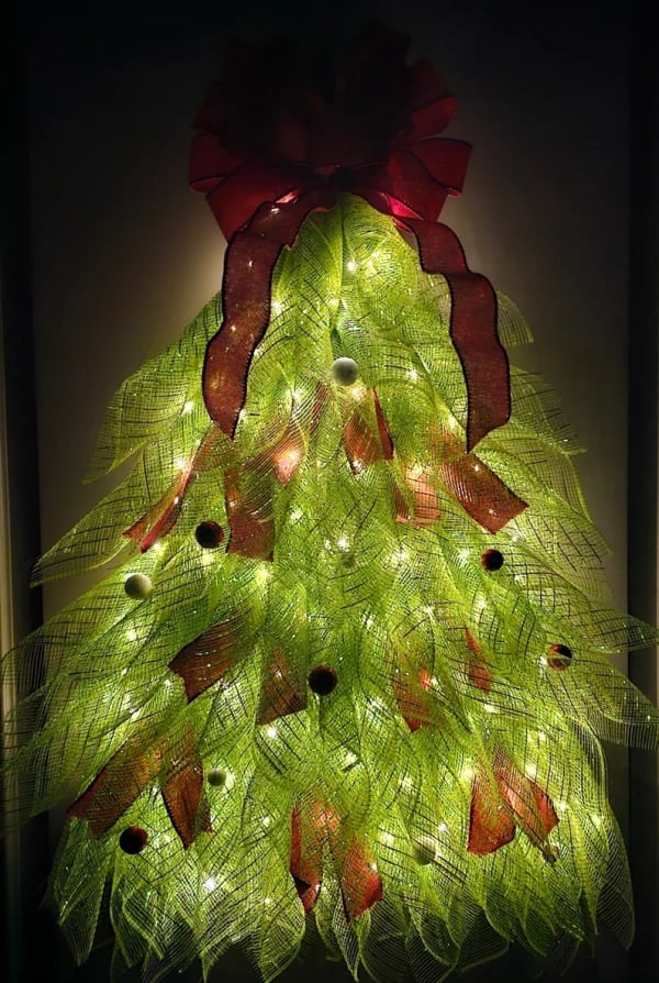 🔥Last Day 49% OFF - 🎄Handmade Christmas Tree Wreath for Front Door