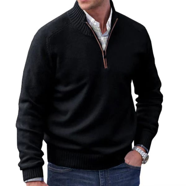 Men's Cashmere Zipper Basic Sweater (Buy 2 Free Shipping)