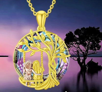 🎁925 Sterling Silver Tree of Life Sisters Necklace