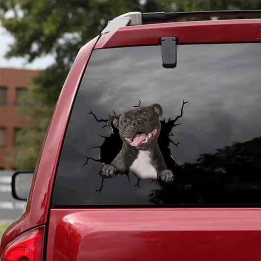 Etiqueta engomada del coche de la grieta de Pitbull, etiqueta engomada del retrete, etiqueta engomada del refrigerador 6