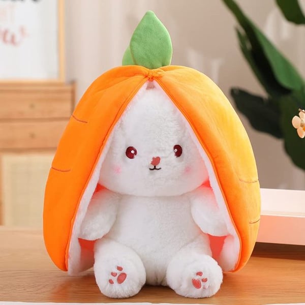 🔥2023 HOT SALE - 49% OFF🔥Strawberry Bunny Transformed into Little Rabbit Fruit Doll Plush Toy