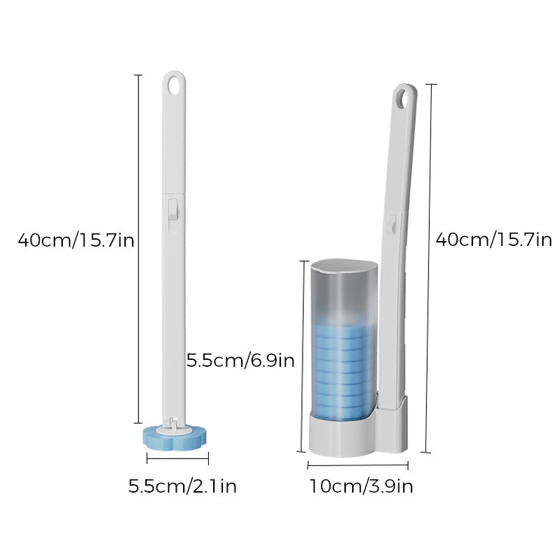 Système de nettoyage de toilettes jetables