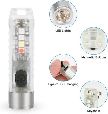 Rechargeable Mini Powerful Keychain Flashlight