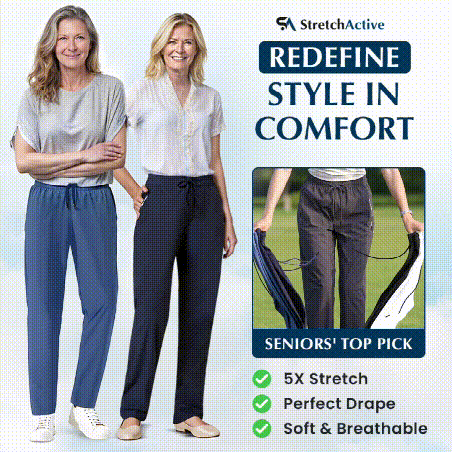 StretchActive - Women's Ultra Soft Stretch Perfect Drape Casual Pants