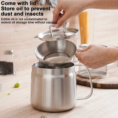 2-in-1 304 Stainless Steel Multifunctional Oil Strainer Pot 🔥BUY 2 FREE SHIPPING