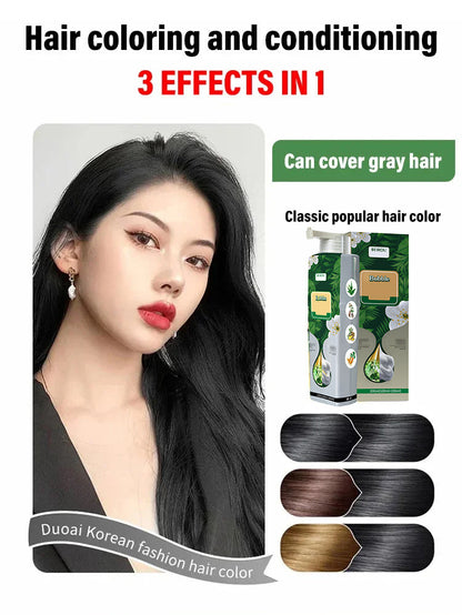 ⭐ Pure Plant Extract For Grey Hair Color Bubble Dye