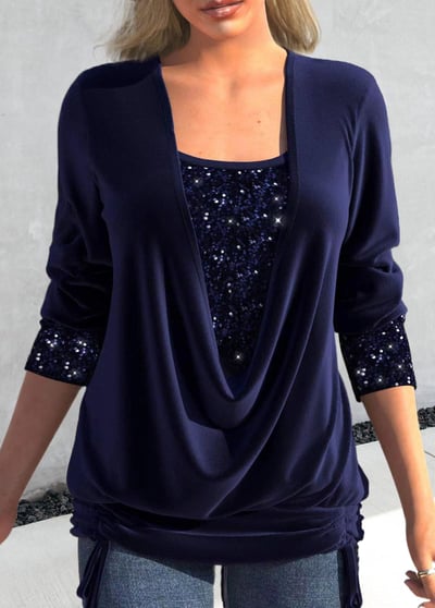 💥Hot Sale 49% OFF💃Sequins Long Sleeve Shirt✨ (Buy 2 Free Shipping)