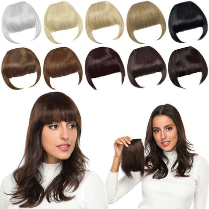 Seamless 3D Clip-In Bangs Hair Extensions(Clear Stock Now)