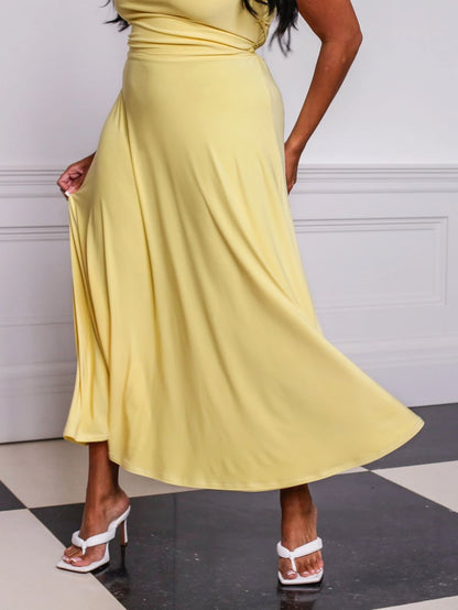 Lulah Drape Maxi Dress with Built-in Bra