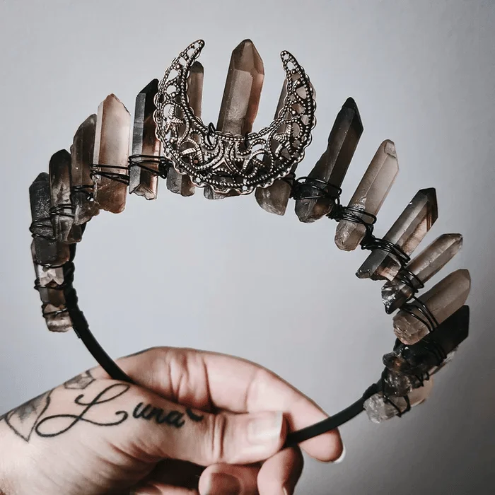 HANDMADE NATURAL CRYSTAL CROWN