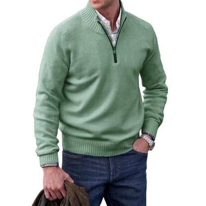 Men's Cashmere Zipper Basic Sweater (Buy 2 Free Shipping)