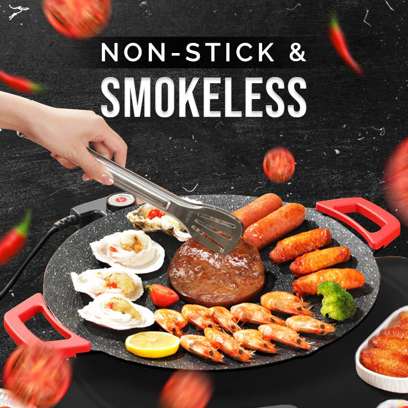 ⏳Factory Direct Sales⏰Non-Stick Electric Indoor Grill Pan🍳