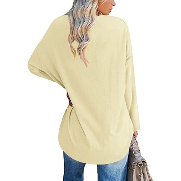 💋Women's loose long sleeve fashion V-neck knit top (Buy 2 Free Shipping)