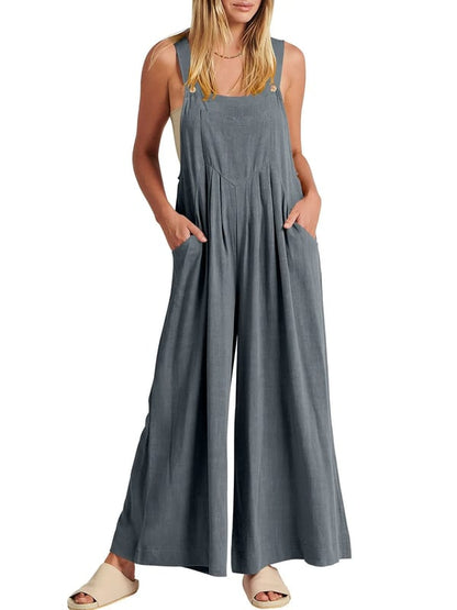 🔥Last Day 70% Off🔥Plus Size Wide Leg Overalls Jumpsuit (Buy 2 Free Shipping)