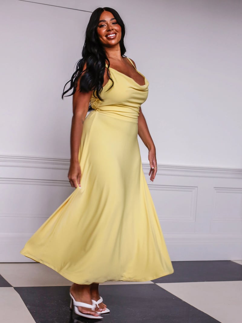 Lulah Drape Maxi Dress with Built-in Bra