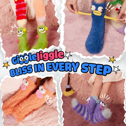 Giggle Jiggle - [Promotion du dernier jour - 65 % de réduction] Chaussettes originales 3D en velours corail