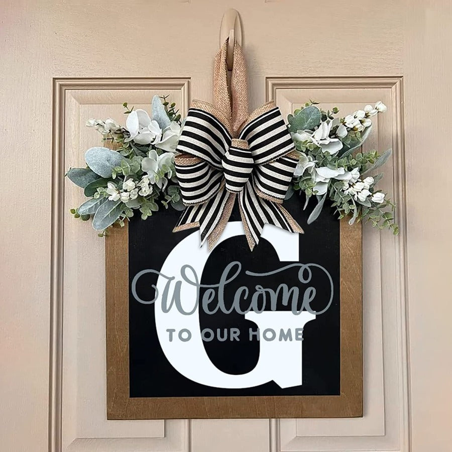 ✨26 INITIAL LAST NAME FRONT DOOR WREATH (BUY 2 FREE SHIPPING)