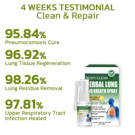 🔥Buy 1 Get 1 Free- RESPICLEAN™️ Herbal Lung and Breath Spray