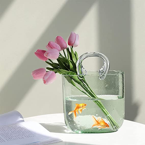 Olivia Glass Handbag Vase