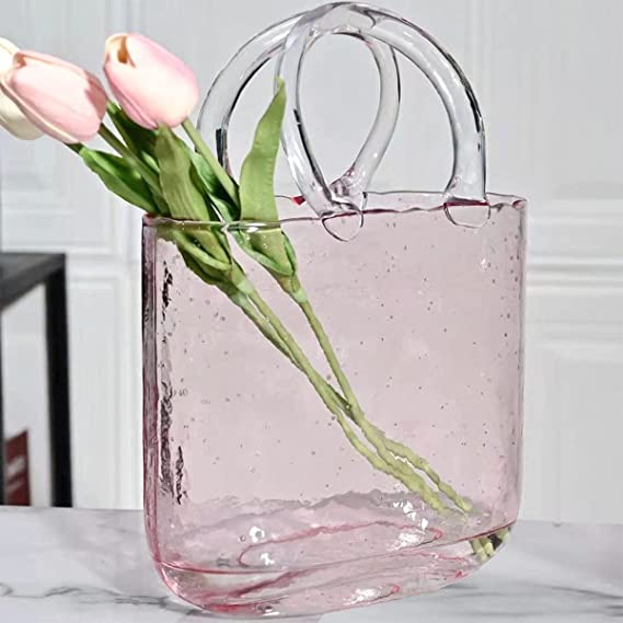 Olivia Glass Handbag Vase