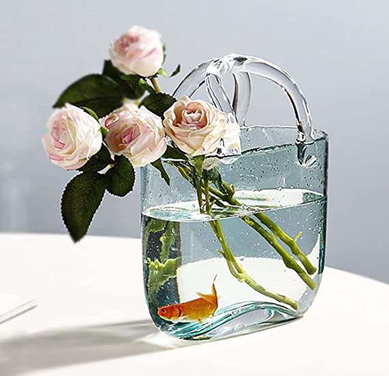 Olivia Glass Handbag Vase