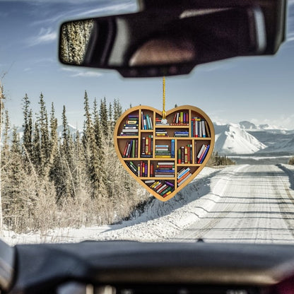 Ornement de coeur d’amoureux de livre