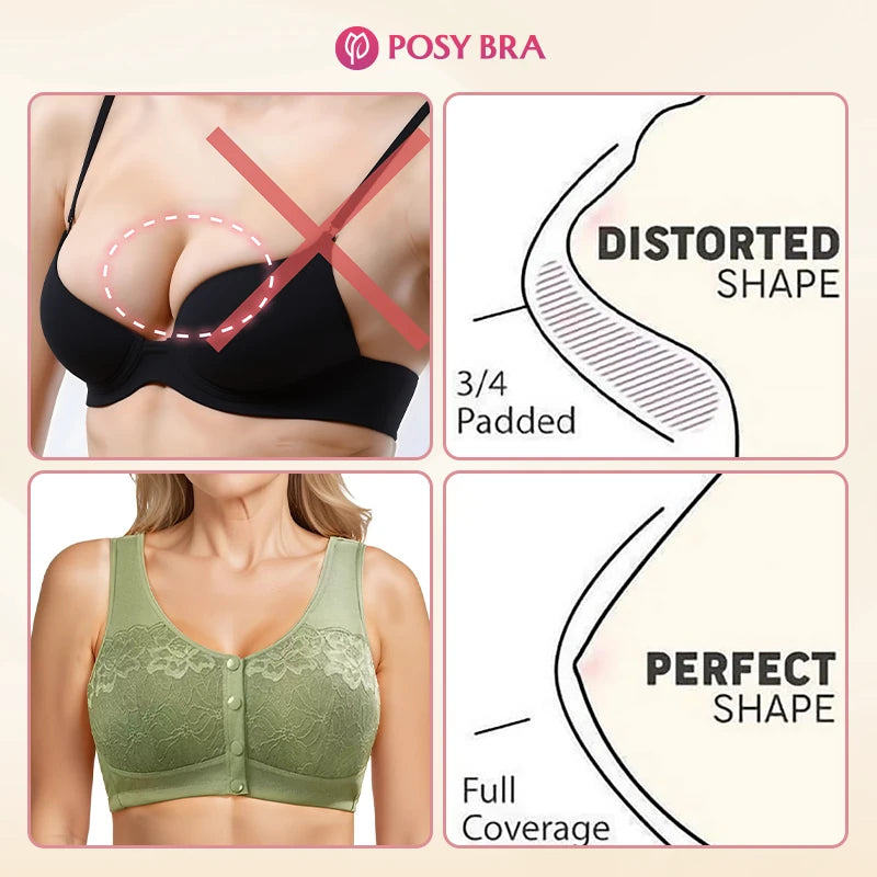 Posy Bra - Magic Comfort Front Closure Shaping Bra for Seniors