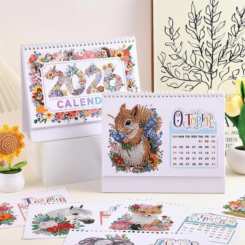 🔥LAST DAY 50% OFF - 💎2026 DIY Diamond Painting Desk Calendar🗓️