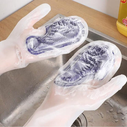 Dishwashing gloves