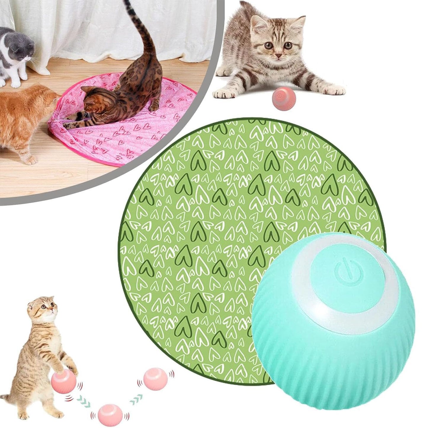 ⏰Clearance Blowout💥2 in 1 Simulated Interactive hunting cat toy