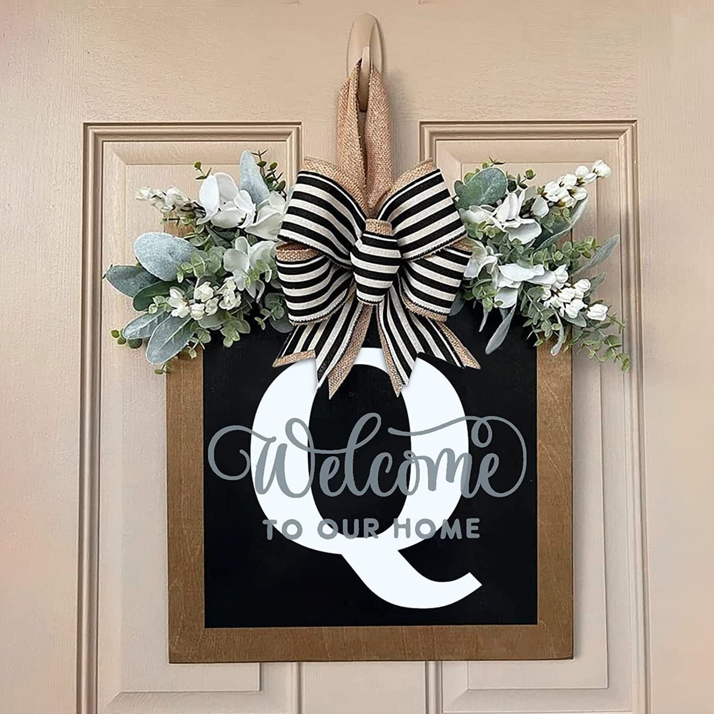 ✨26 INITIAL LAST NAME FRONT DOOR WREATH (BUY 2 FREE SHIPPING)