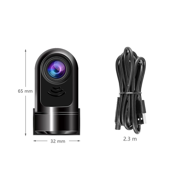 🔥 1080P HD 360° Rotating Mini ADAS Dashcam