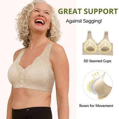 BUY 1 GET 2 FREE(Please add 3 pcs to cart)-Comfortable & Convenient Front Button Bra