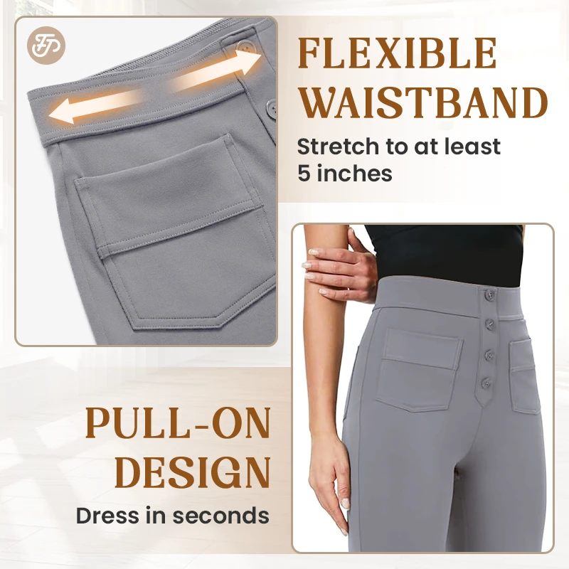 🔥Last Day 70% Off🔥Women's Casual High Waist Stretch Pants (Buy 2 Free Shipping)