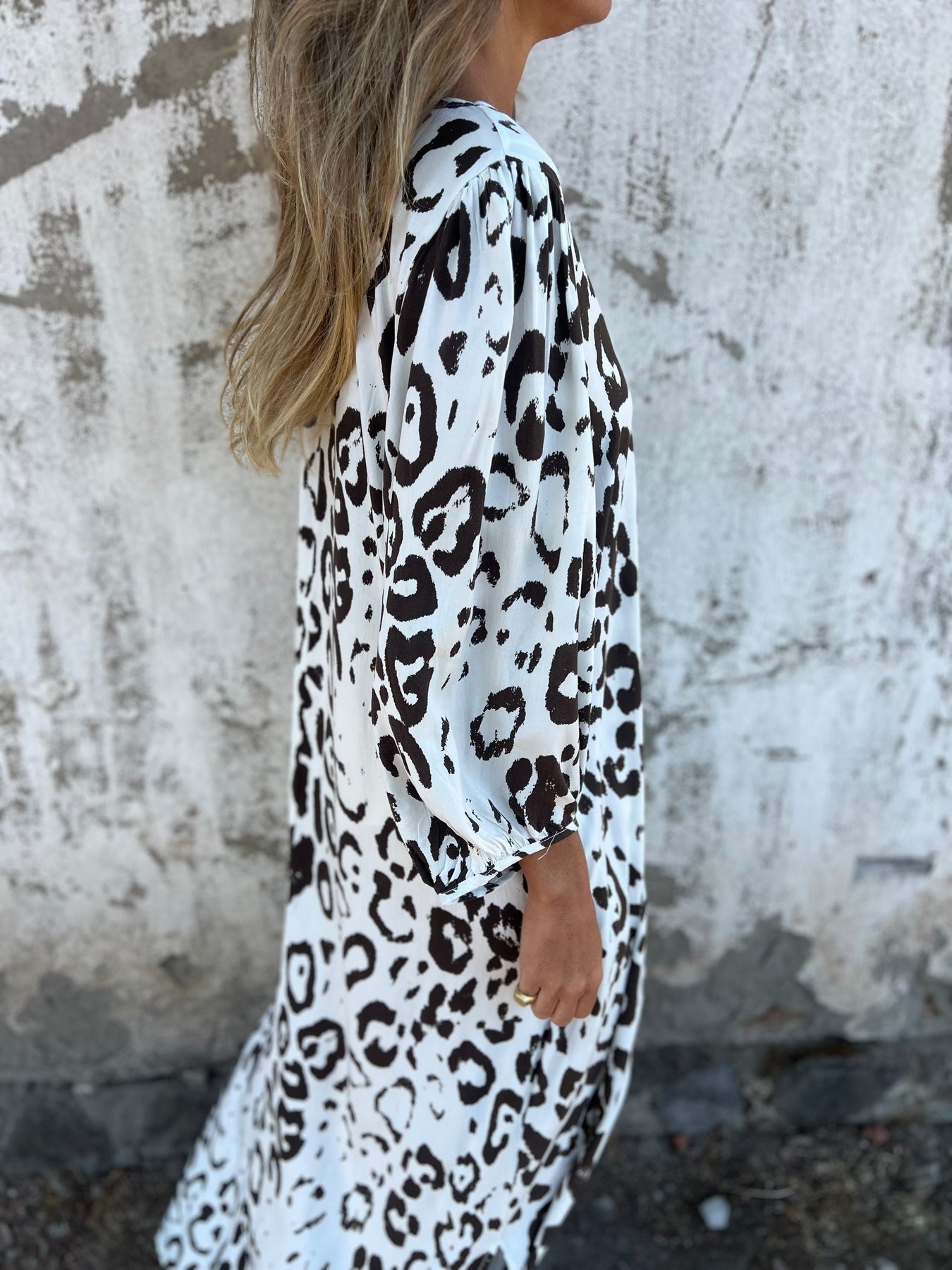 Long Sleeve Print Tunic Dress