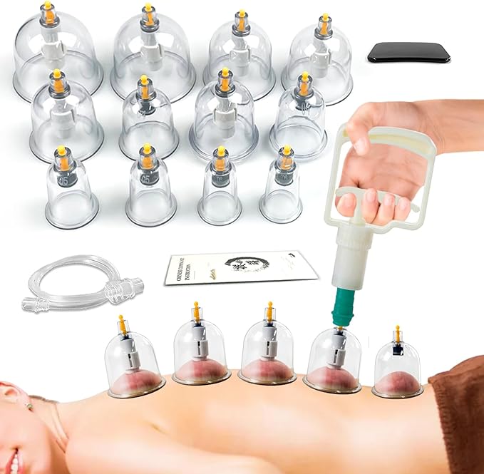 Cupping Set Massage Therapy Cups -   for Cellulite Reduction Back Neck Joint Pain Relief,  Cupping Set