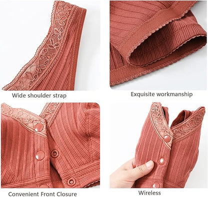 BUY 1 GET 2 FREE(Please add 3 pcs to cart)-Pure Cotton Non-steel Ring Breathable Comfortable Bra