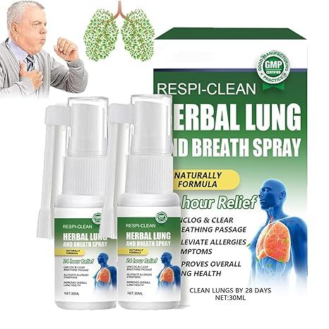 🔥Buy 1 Get 1 Free- RESPICLEAN™️ Herbal Lung and Breath Spray