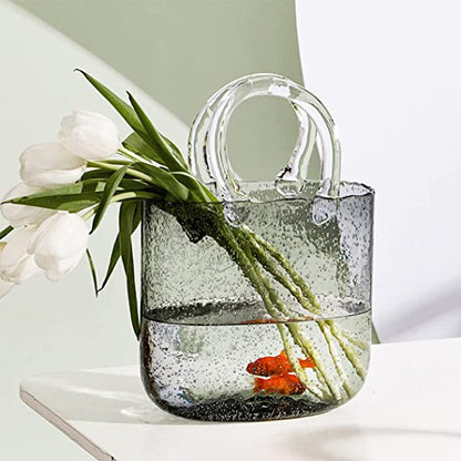 Olivia Glass Handbag Vase